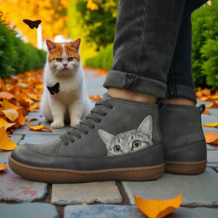 KittyKicks™ | Bottines Orthopédiques en Cuir